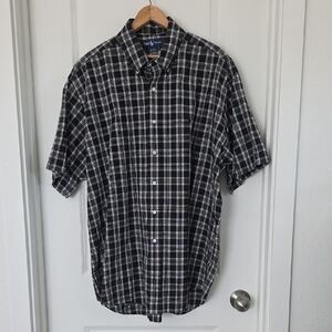 Ralph Lauren Black and White Plaid Shirt